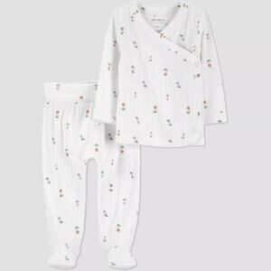 Carter's White Floral Kids Matching Set